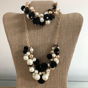 Cha cha style necklace and bracelet set
